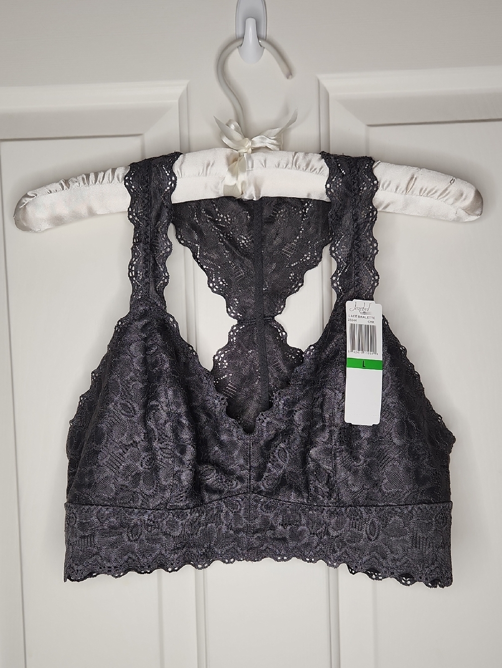 Jezebel Wire Free Lace Bralette Size L NWT